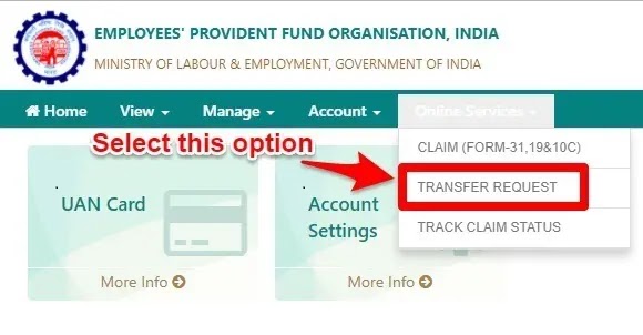 step-3-Transfer-Request-in-EPF-online