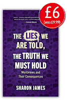 The cover of the book The Lies we are Told, the Truth we Must Hold, with a red price sticker showing £6
