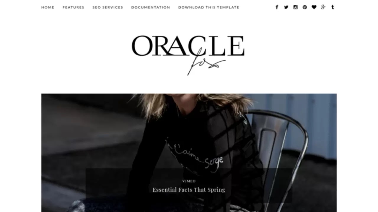 Oracle Blogger Template is a simple, clean, personal, professional, and modern blog idea for spreading stories