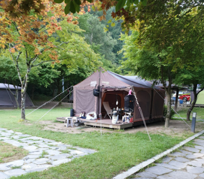 화암약수 야영장