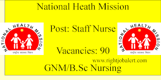 90 Staff Nurse Vacancies- GNM B.Sc Nursing candidates apply