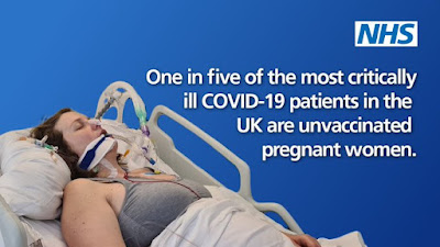 1 in 5 of the most critically ill people in the UK are unvaccinated pregnant women