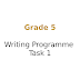 امتحان الكتابة Writing Program Task اللغة الإنجليزية الصف الخامس