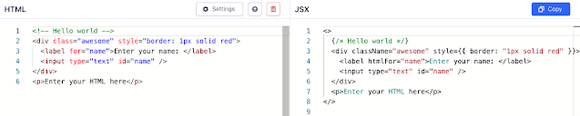 HTML to JSX - ComboKit.Net