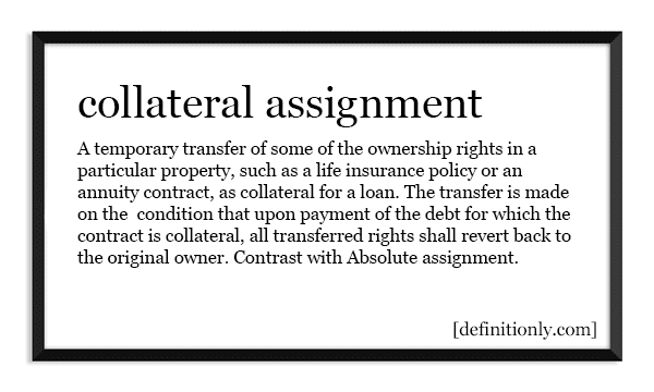 What is the Definition of Collateral Assignment?