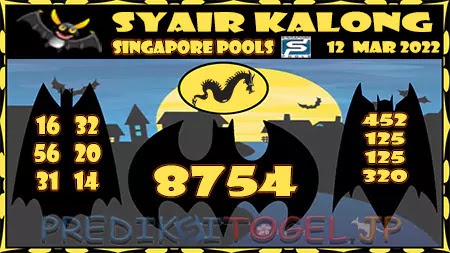 Syair Kalong Singapura Hari Ini 12-03-2022