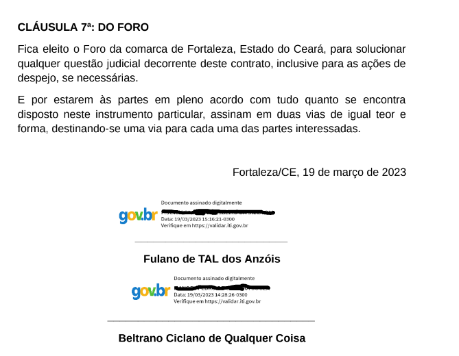 Assinatura online pelo Portal de Assinatura do gov.br