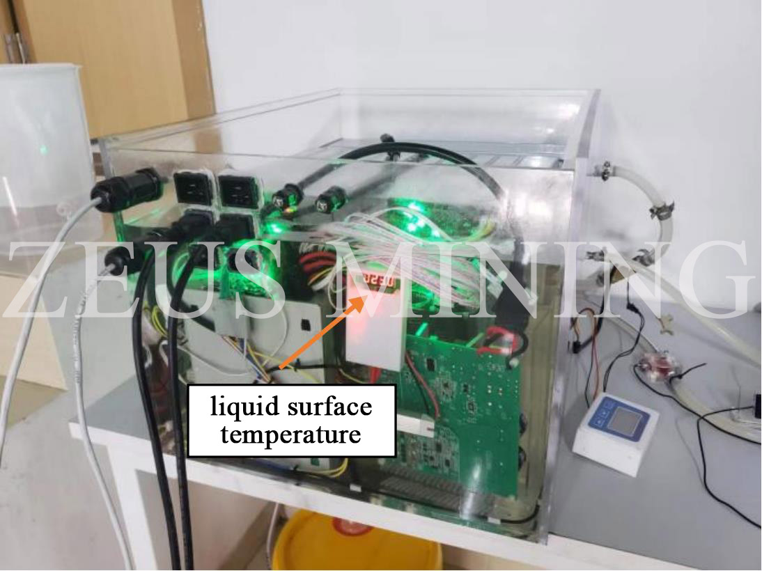 liquid surface temperatured