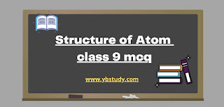 Structure of atom MCQs class 9