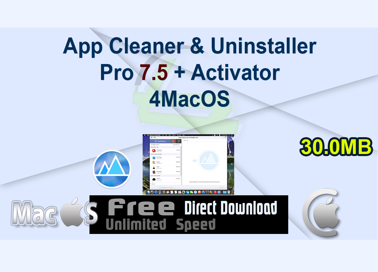 App Cleaner & Uninstaller Pro 7.5 + Activator 4MacOS
