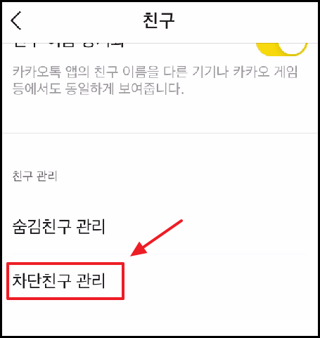 아이폰 카카오톡 친구 차단 후 해제-3