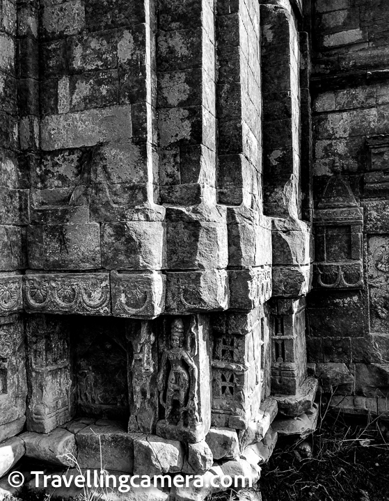 And at the end, we reached the beautiful temples. This was the Shri Ranganath Temple Cluster. Originally there were 5 temples in this cluster, but as of now there are only three standing. After the Dam was built, at least 28 such temples are supposed to have got submerged in Bilaspur area alone.