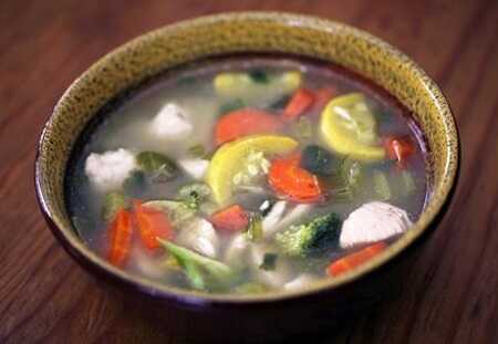 Spicy Lemongrass Vegetable Chicken Soup Recipe