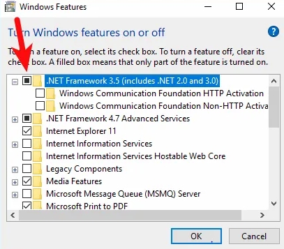 Cara Instal .NET Framework 2.0 3.0 dan 3.5 di Windows