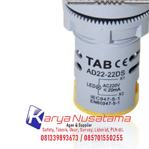 Jual Lampu Pilot TAB Type AD22-22DS Abu 220V AC