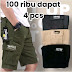 Cek PAKET ( HEMAT ) CARGO PENDEK ( 90 RIBU DAPAT 4 CELANA) di Shopee