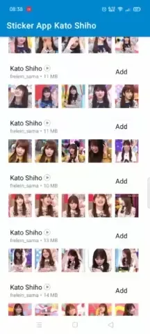 WhatsApp Sticker App Hinatazaka46 Kato Shiho