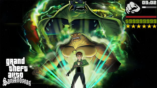 GTA San Ben 10 Ultimate Mod Pack With New Skin And Powers