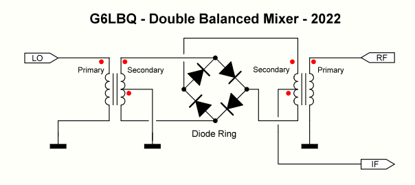 Schematic for Diode Ring Mixer