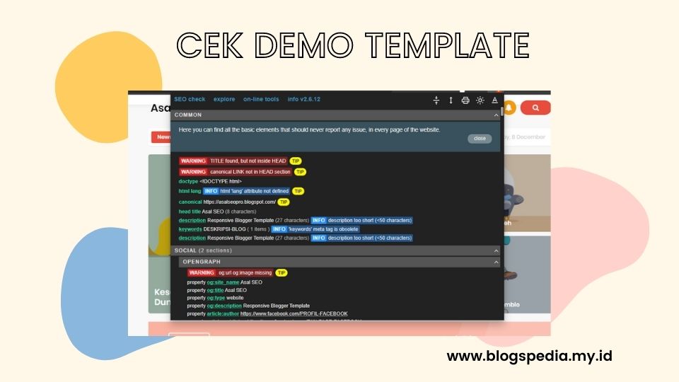 intip demo template
