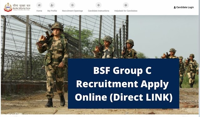 BSF Constable Group C Recruitment | 2651 Vacancies | Apply Online
