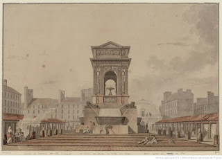 Название :  [Marché et fontaine des Saints-Innocents. Au fond, la Halle aux draps] : [dessin] Дата издания :  1790