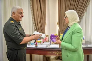وزيرة الصحة تتفقد منظومة تصنيع الوجبات المدرسية بشركة "سايلو فودز" بمدينة السادات