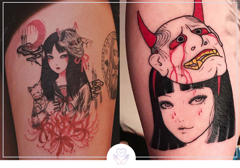 Inspiração: 20 Tatuagens de Máscaras Hannya!