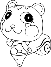 Animal crossing coloring pages for free