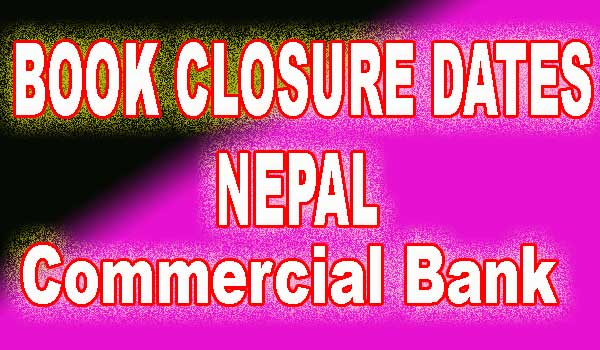 Book Closure Date of Commercial Bank 2021 Nepal