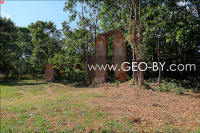 Gruszowka. The Rejtan Manor. Ruins of distillery. HDR