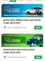 Kode Promo Gojek Hari Ini Bulan November 2021 Ada 90 Persen Voucher Diskon Go Ride dan Go Car Terbaru