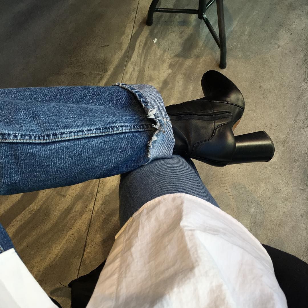 fran acciardo this week's top 10 jeans and black booties