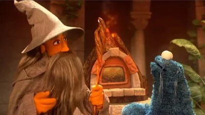 Sesame Street Episode 4425. Cookie's Crumby Pictures Lord of the Crumbs.