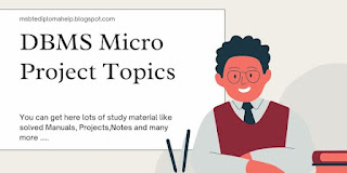 DBMS Micro Project Topics