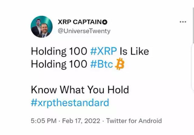 tweet from "XRP Captain"