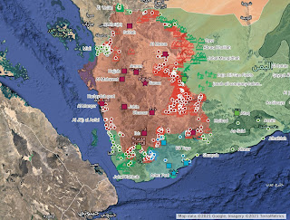Yemen, Map of control