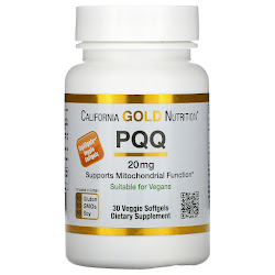 California Gold Nutrition, пирролохинолинхинон, 20 мг, 30 растительных капсул