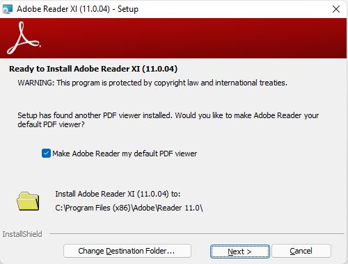 Adobe reader