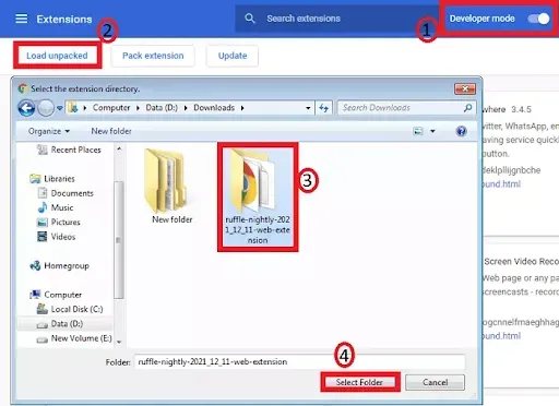 Select And Upload Extracted Zip Folder