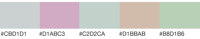 Light-Blue-Green (C2D2CA) double-split-complementar