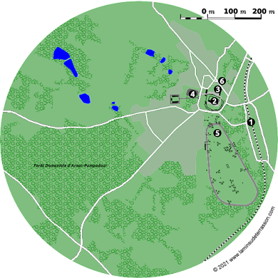 Map of Pompadour.