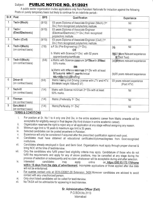 Pakistan Atomic Energy Jobs 2021