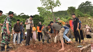 Kunjungi Lambitu, Bupati dan Wabup Lakukan Penghijauan dan Inspeksi Kondisi Jalan