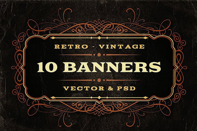 10 Retro-Vintage Banner Designs