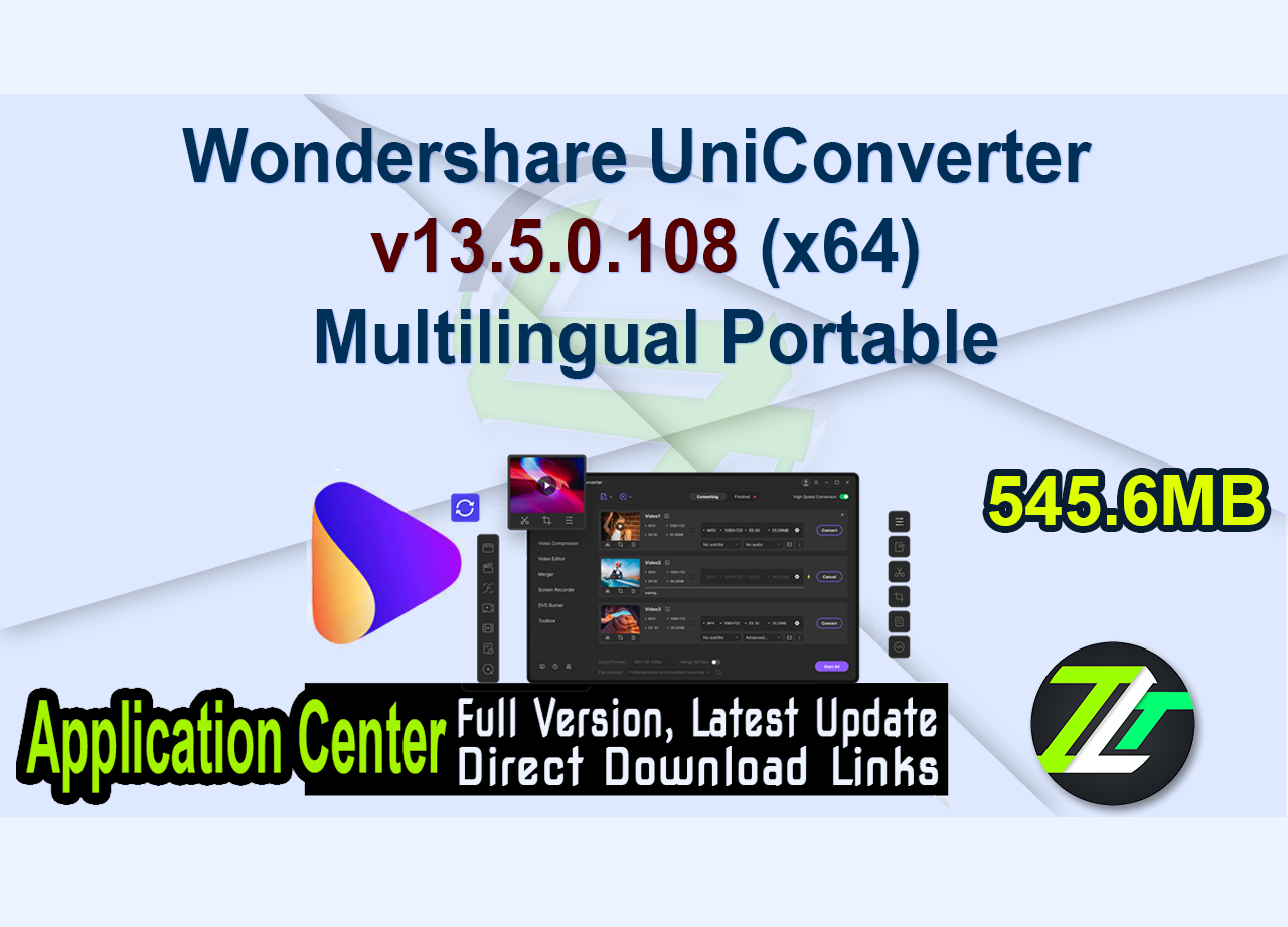 Wondershare UniConverter v13.5.0.108 (x64) Multilingual Portable