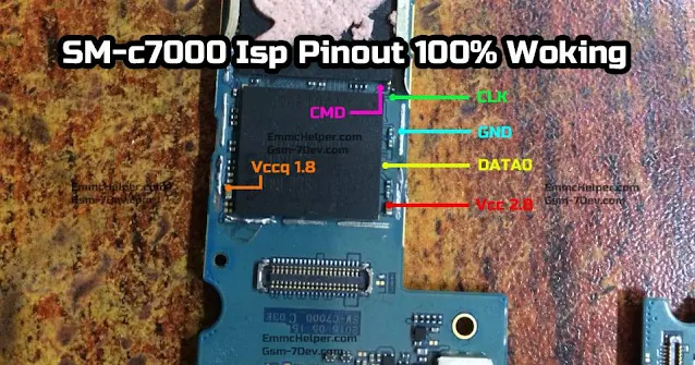 Samsung c7 sm-c7000 isp pinout