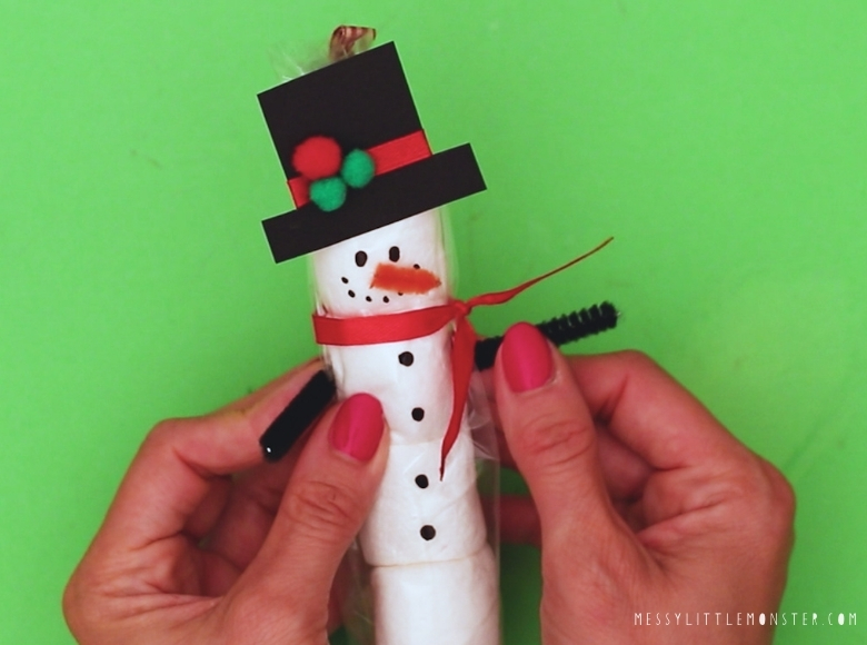 snowman marshmallow craft