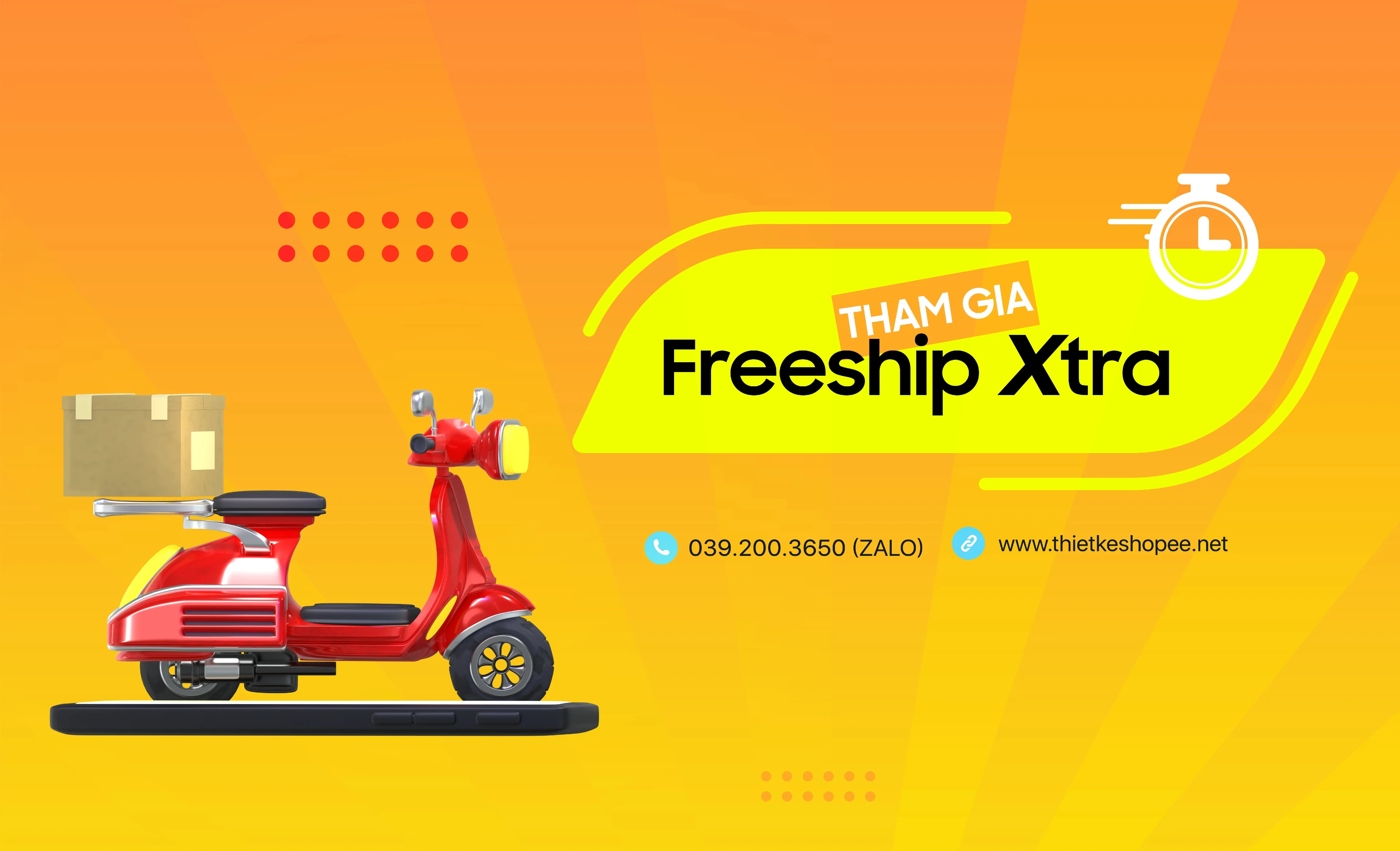 Tham gia goi freeship Xtra Shopee