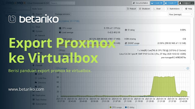 Cara Export Proxmox ke Virtualbox atau VMware